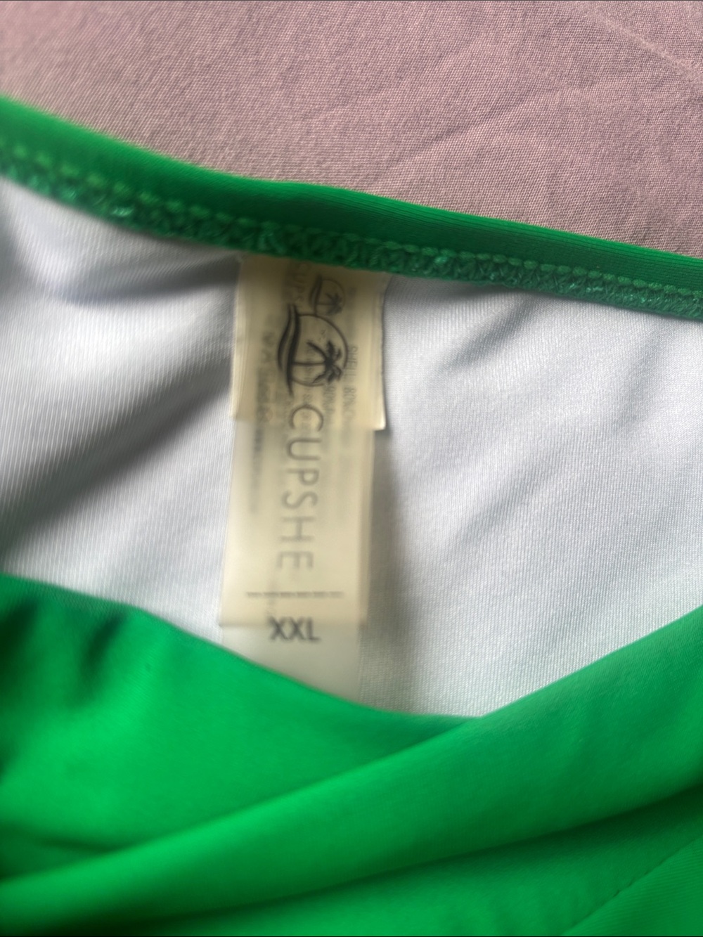 Green Striped Bikini Set - Picture 3 of 3